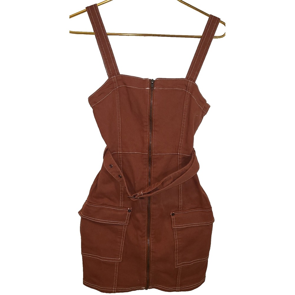 Divided by H&M - Youth  Full Zip Overalls Skirt / Dress Rust / Brown - Sz:XS